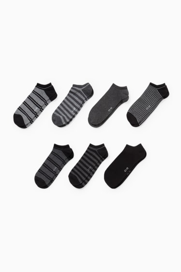 Herren - Multipack 7er - Sneakersocken - LYCRA® - schwarz