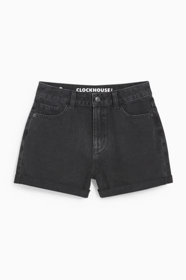 Mujer - CLOCKHOUSE - shorts vaqueros - high waist - negro