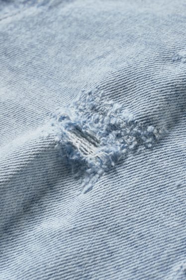 Donna - CLOCKHOUSE - shorts di jeans - vita alta - LYCRA® - jeans azzurro
