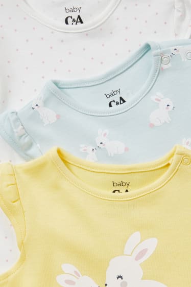 Babies - Multipack of 3 - baby sleepsuit - yellow