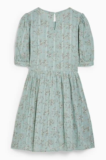 Women - Fit & flare dress - floral - green