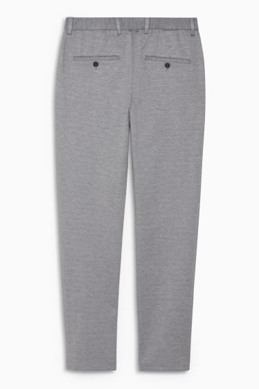 Hombre - Pantalón de traje - slim fit - Flex - LYCRA® - gris jaspeado