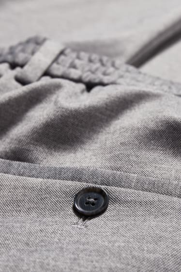 Men - Suit trousers - slim fit - Flex - LYCRA® - gray-melange