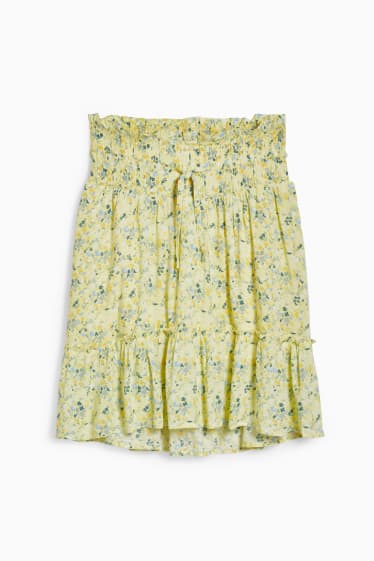 Women - Maternity skirt - floral - yellow