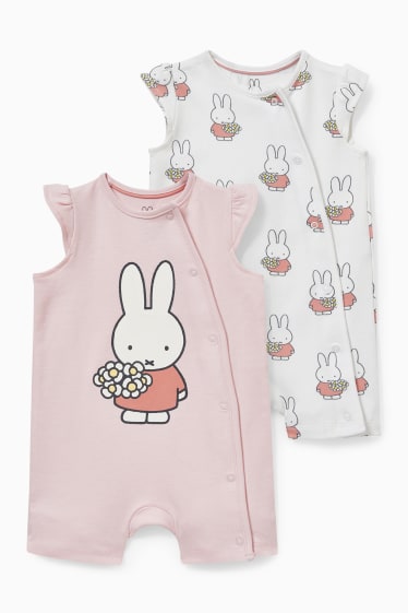 Bébés - Lot de 2 - Miffy - pyjamas pour bébé - rose