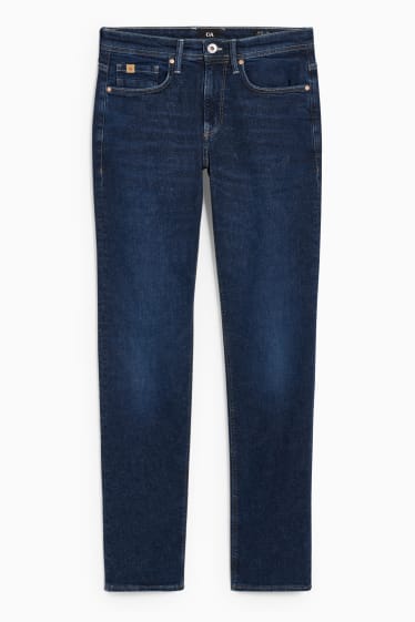 Men - Slim jeans - with hemp fibres - LYCRA® - denim-dark blue