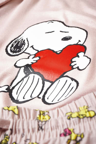 Damen - Pyjama - Peanuts - rosa