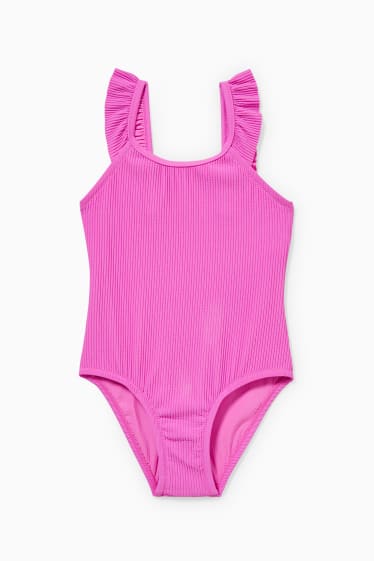 Kinder - Badeanzug - LYCRA® - neon pink