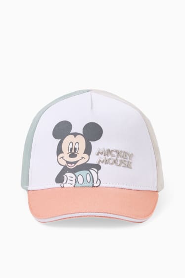Miminka - Mickey Mouse - čepice pro miminka - mátově zelená
