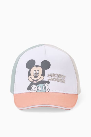 Babys - Micky Maus - Baby-Cap - mintgrün