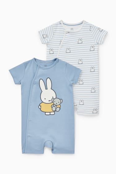 Babys - Multipack 2er - Miffy - Baby-Schlafanzug - blau