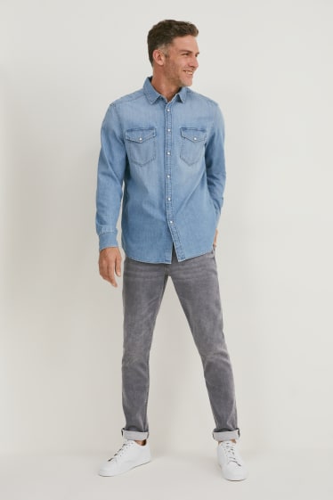 Men - Skinny jeans - Flex jog denim - denim-gray