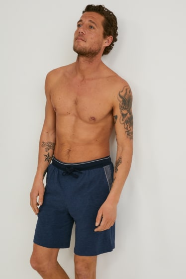 Hombre - Pantalón corto de pijama - azul oscuro