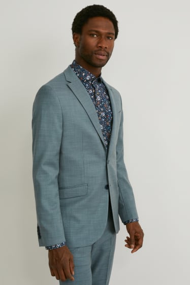 Men - Mix-and-match tailored jacket - slim fit - stretch - LYCRA® - green