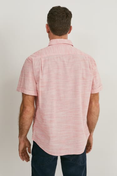 Bărbați - Cămașă - regular fit - guler Kent - roz