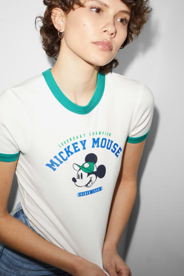 Teens & Twens - CLOCKHOUSE - T-Shirt - Micky Maus - weiß