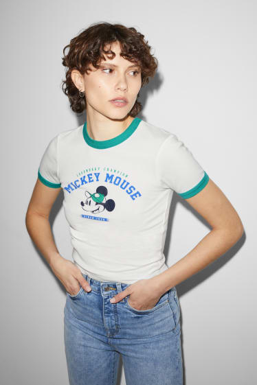 Tieners & jongvolwassenen - CLOCKHOUSE - T-shirt - Mickey Mouse - wit