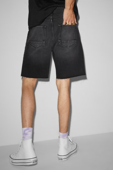 Men - CLOCKHOUSE - denim shorts - denim-dark gray