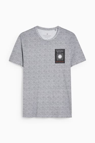Herren - CLOCKHOUSE - T-Shirt - weiß / schwarz