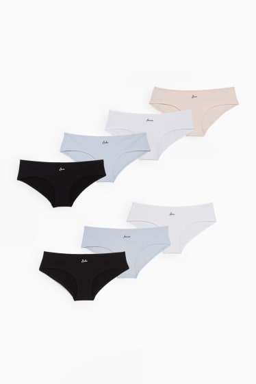 Donna - Confezione da 7 - coulotte - nero