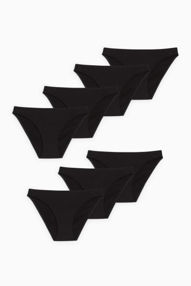 Mujer - Pack de 7 - braguitas - negro
