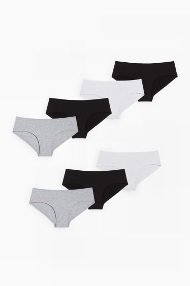 Damen - Multipack 7er - Hipster - weiß