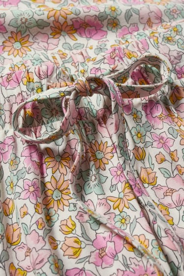 Femmes - Jupe - à fleurs - blanc