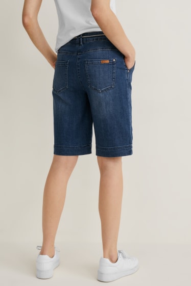 Women - Denim shorts - denim-blue