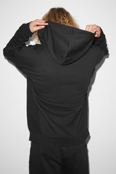 Pánské - CLOCKHOUSE - tepláková bunda s kapucí - černá
