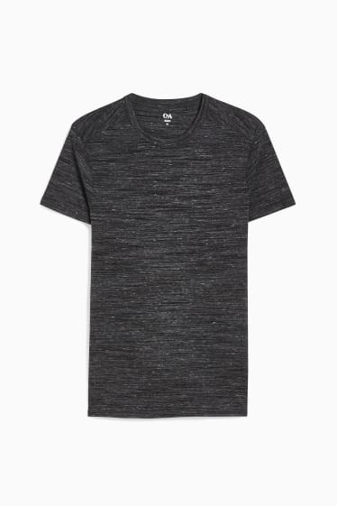 Men - T-shirt - black-melange