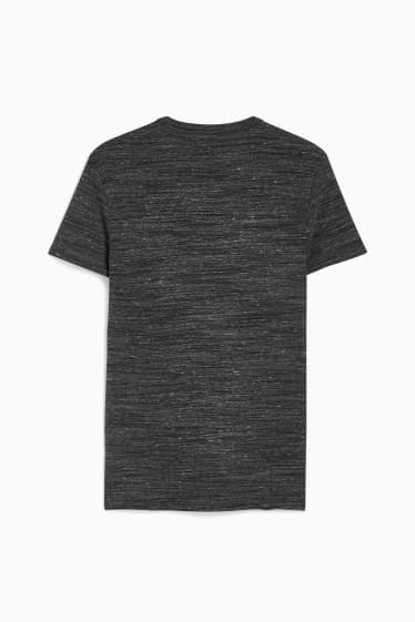 Men - T-shirt - black-melange