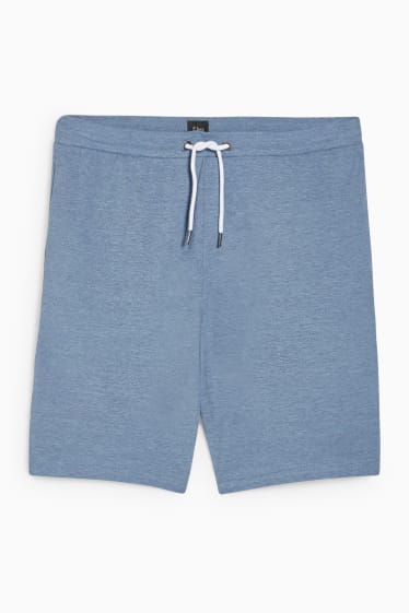 Men - Sweat shorts - Flex - LYCRA® - blue-melange