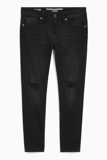 Mężczyźni - CLOCKHOUSE - skinny jeans - LYCRA® - dżins-ciemnoszary