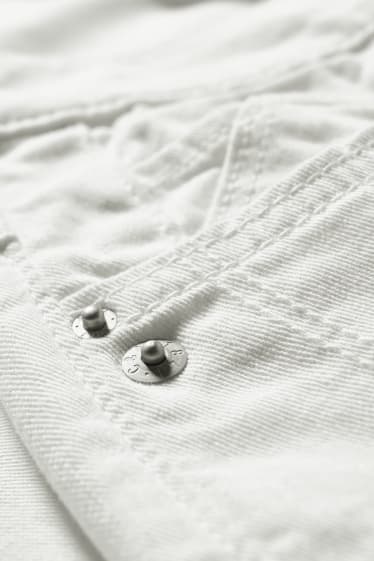 Women - Capri jeans - mid waist - white