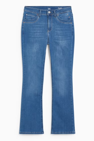 Dames - Flared jeans - mid waist - jeansblauw