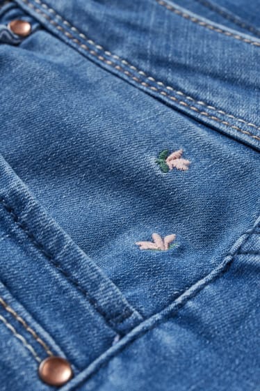 Femmes - Jean flared - mid waist - jean bleu