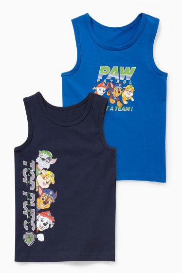 Bambini - Confezione da 2 - Paw Patrol - canotta - blu scuro