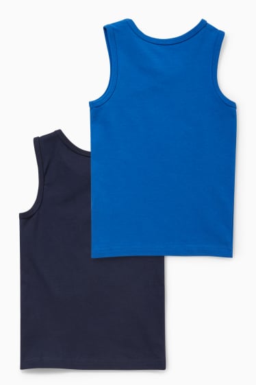 Niños - Pack de 2 - La Patrulla Canina - camisetas interiores - azul oscuro
