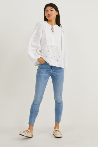 Donna - Skinny jeans - vita alta - LYCRA® - jeans azzurro