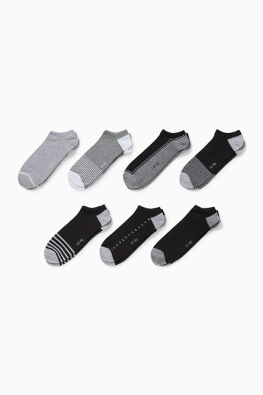 Hommes - Lot de 7 - chaussettes de sport - LYCRA® - noir