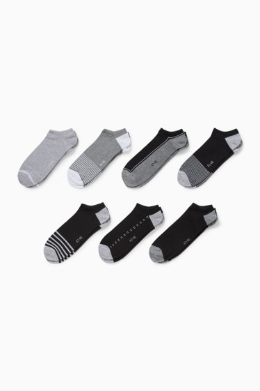 Herren - Multipack 7er - Sneakersocken - LYCRA® - schwarz