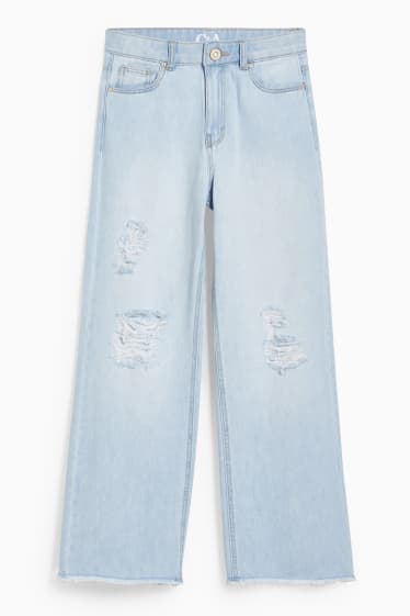 Children - Wide leg jeans - denim-light blue