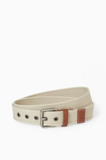 Hommes - Ceinture - blanc crème