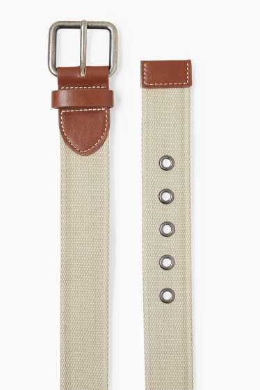 Hommes - Ceinture - blanc crème