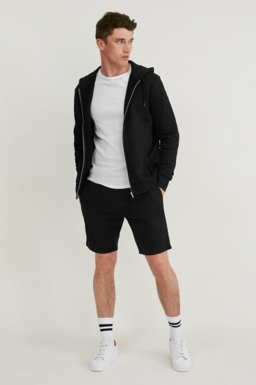 Uomo - Confezione da 2 - shorts in felpa - nero