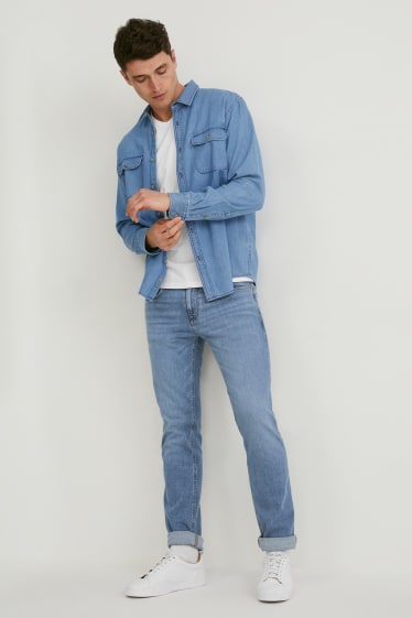 Uomo - Jeans slim - con fibre di canapa - LYCRA® - jeans blu