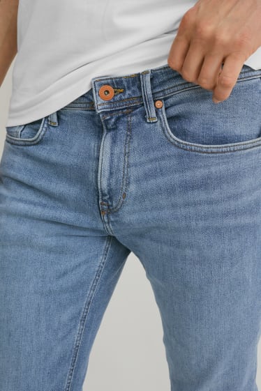 Bărbați - Slim jeans - cu fibre de cânepă - LYCRA® - denim-albastru