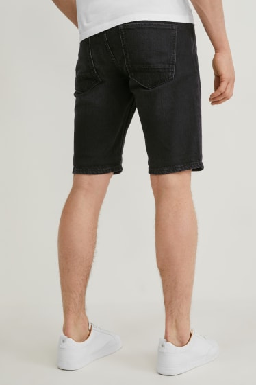 Men - Denim shorts - LYCRA® - denim-dark gray