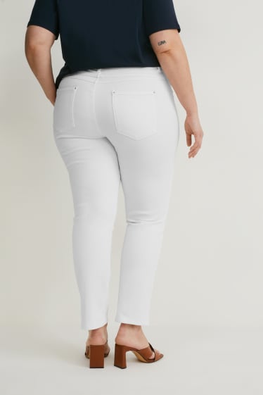 Kobiety - Spodnie - slim fit - biały