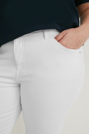 Kobiety - Spodnie - slim fit - biały